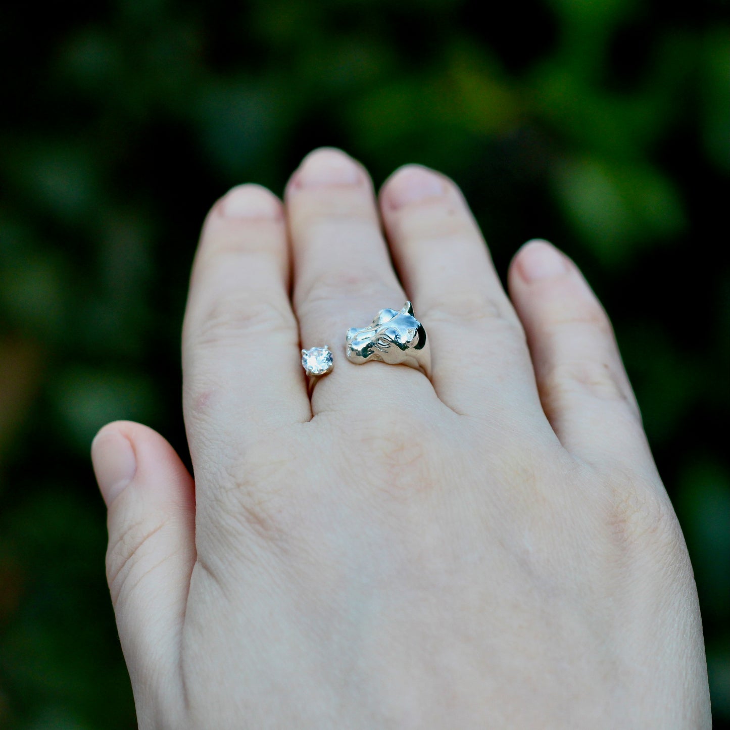 Hippo Ring Silver