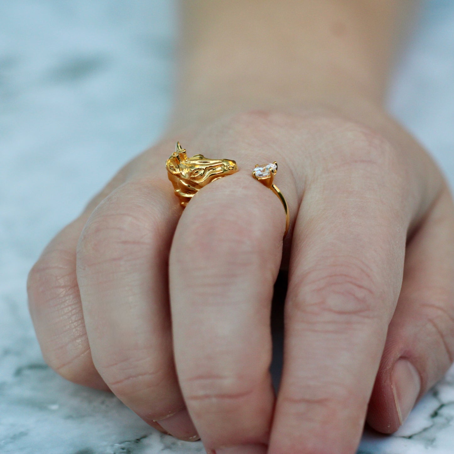 Zebra Ring Gold