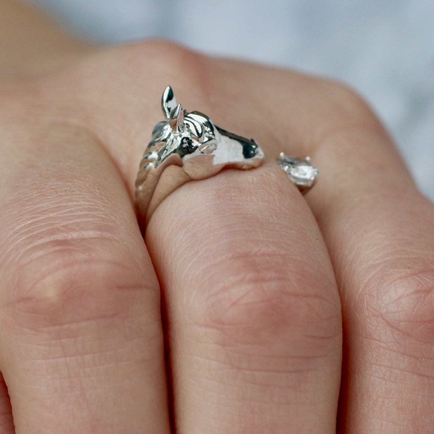Horse Ring Silver