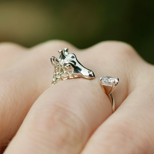 Giraffe Ring Silver