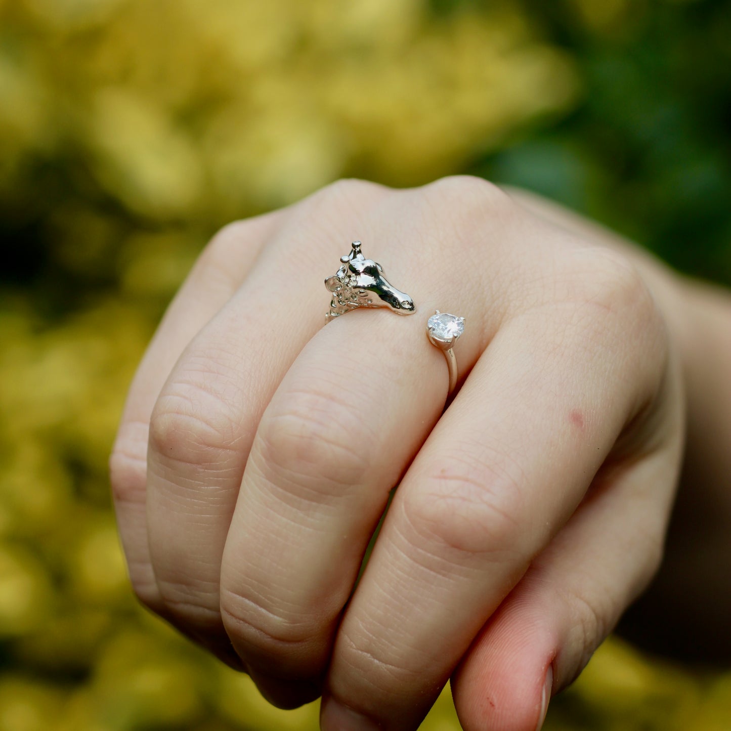 Giraffe Ring Silver