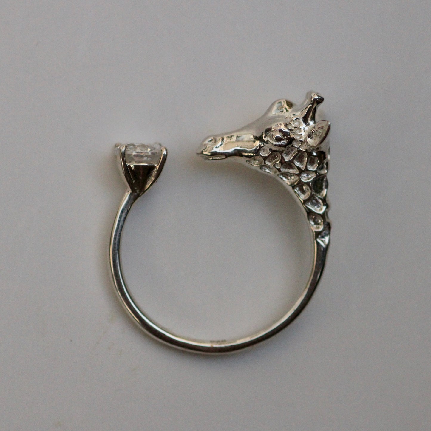 Giraffe Ring Silver