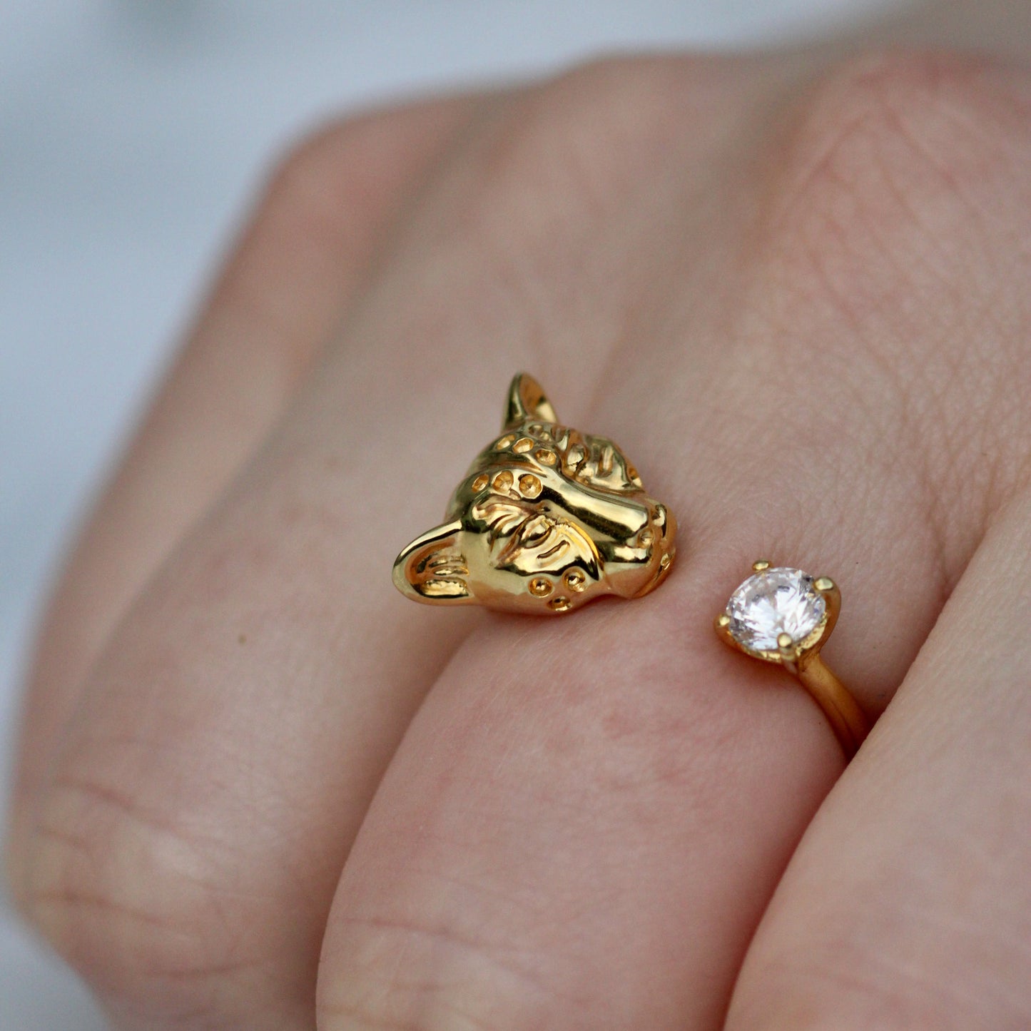 Cheetah Ring Gold