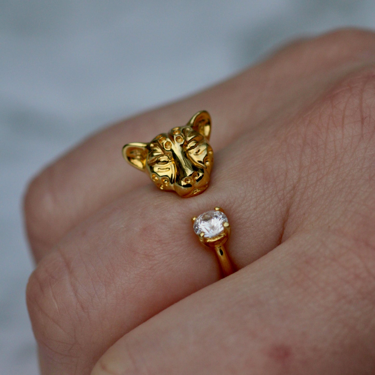Cheetah Ring Gold