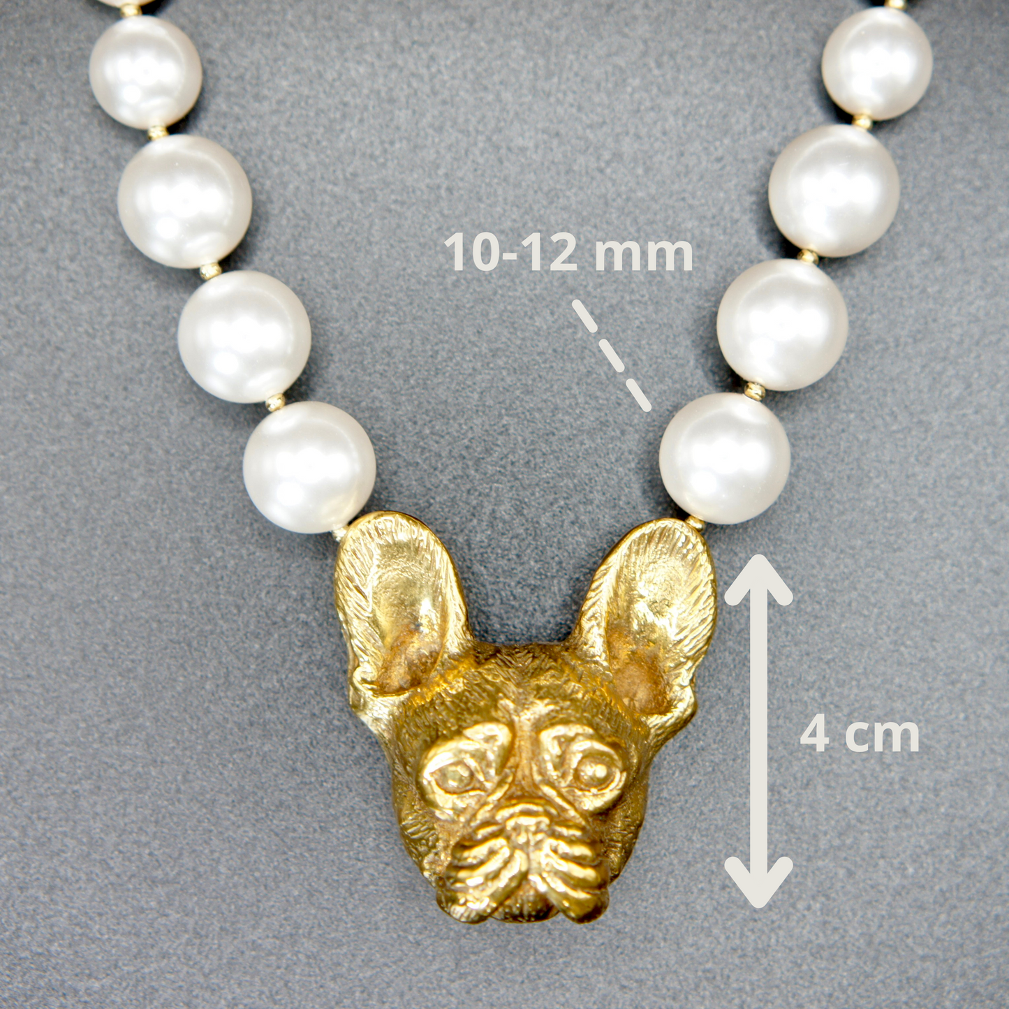 Frenchie Pearl Necklace