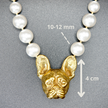 Load image into Gallery viewer, Frenchie pearl necklace
