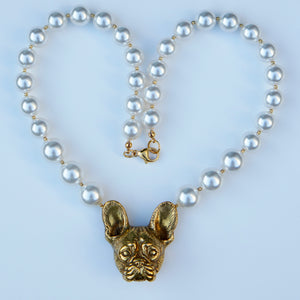 Frenchie Pearl Necklace