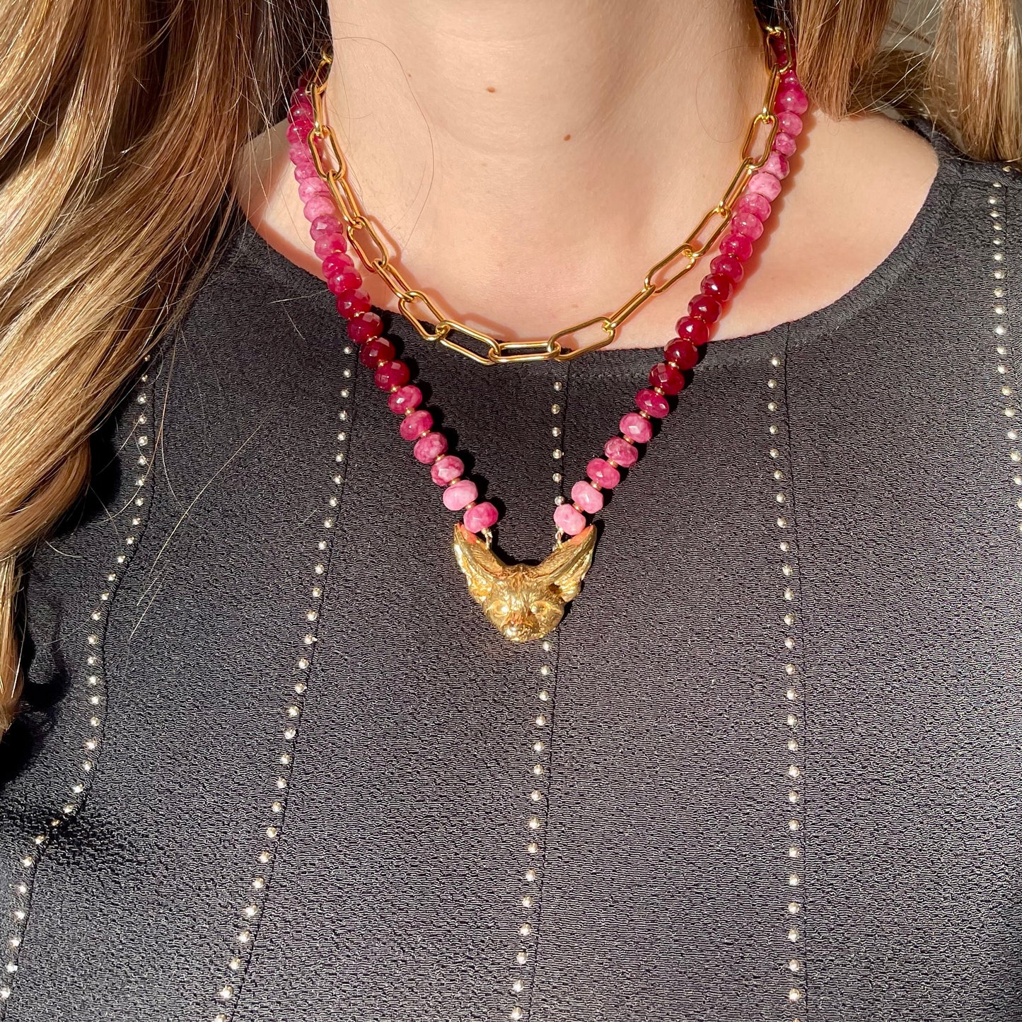 Fennec Fox Ombre Necklace