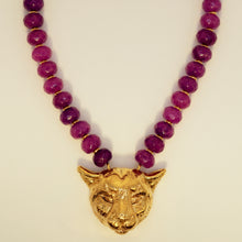 Load image into Gallery viewer, Cheetah amethyst necklace
