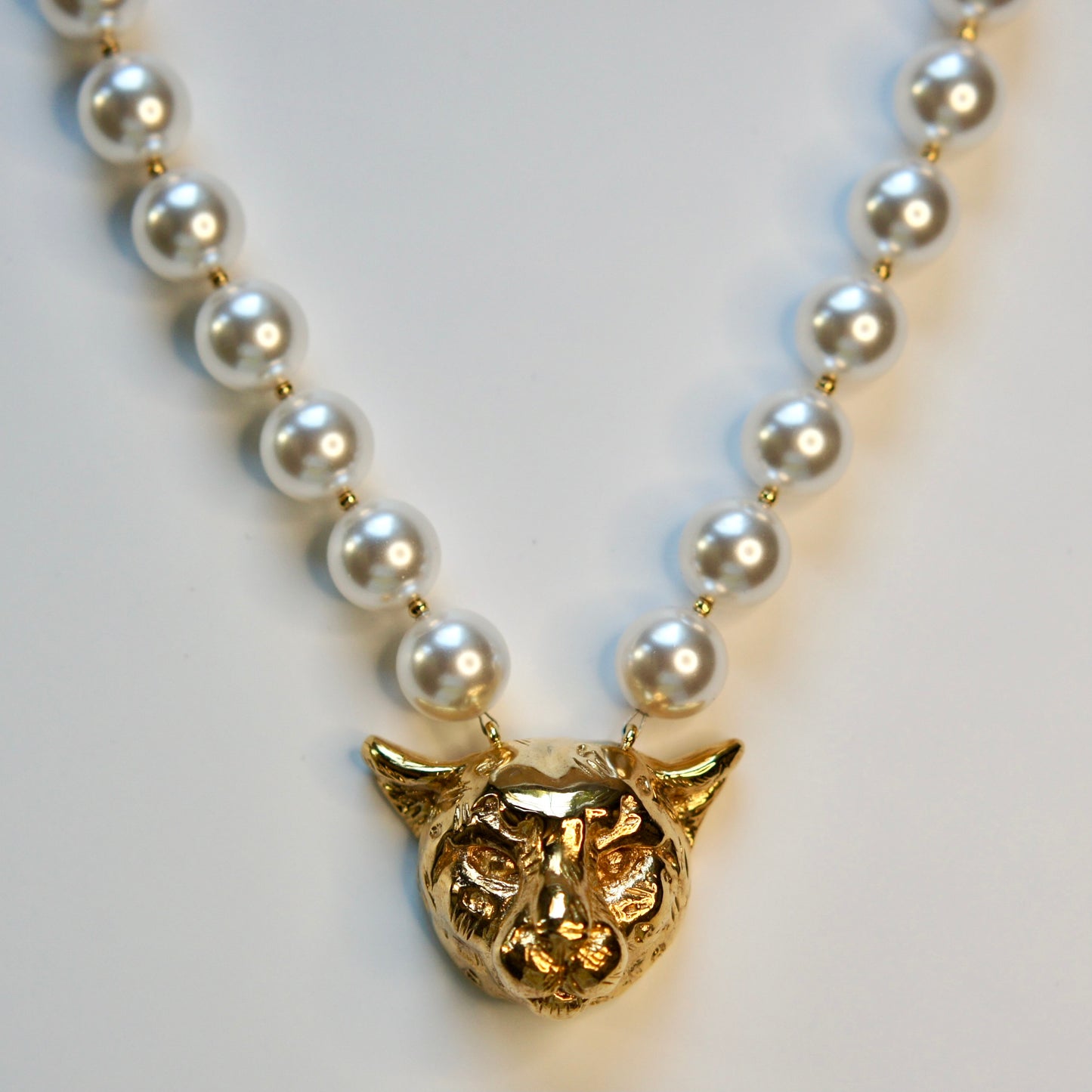 Cheetah Pearl Necklace