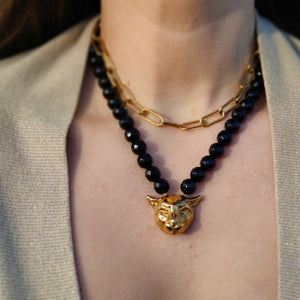 Cheetah onyx necklace