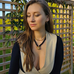 Cheetah onyx necklace