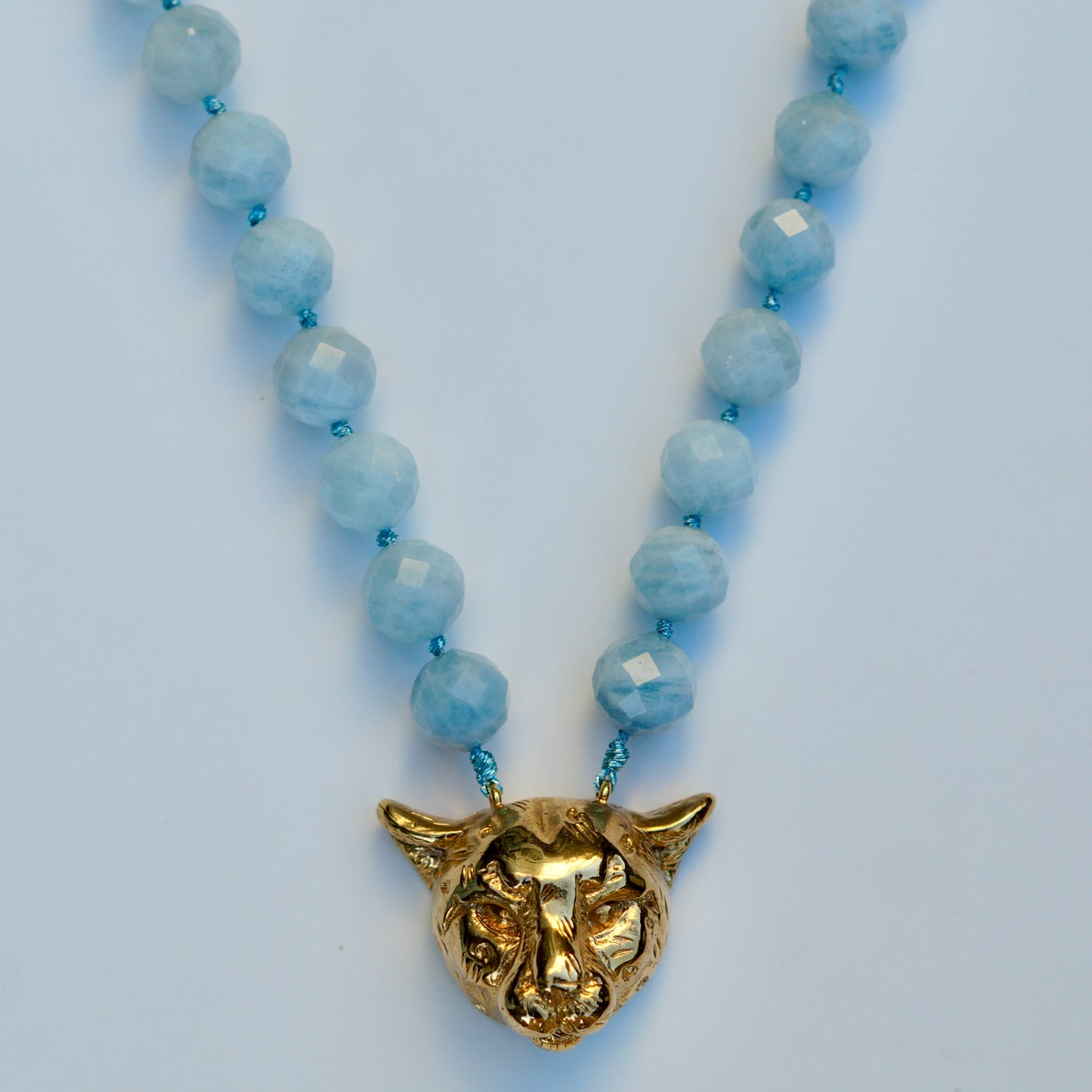 Cheetah Aquamarine Necklace
