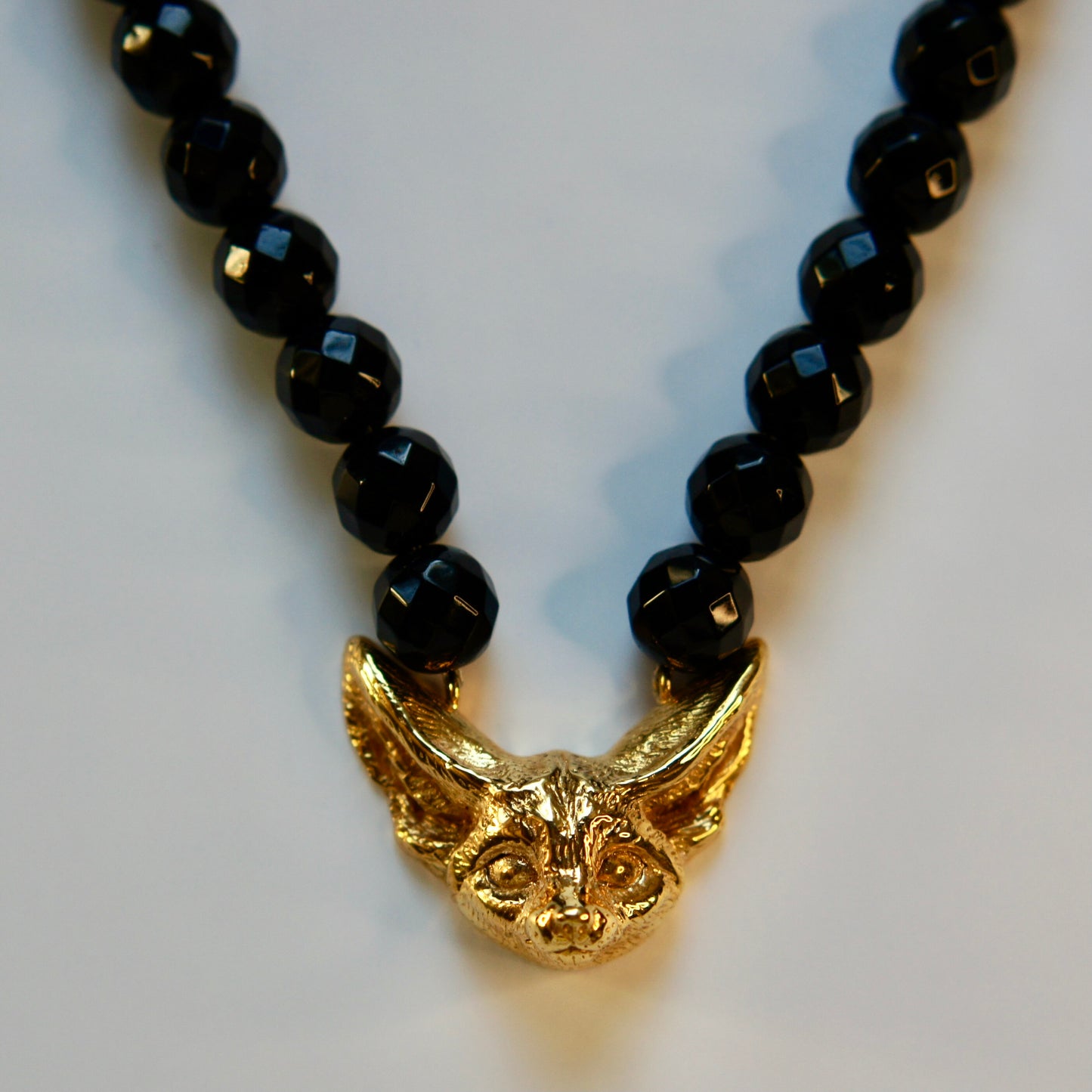 Fennec Fox Onyx Necklace